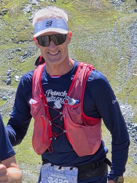 Jmi souriant pendant le trail du Matterhorn Ultraks