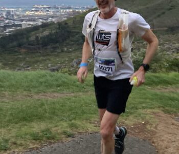 Jean-Baptiste Wiroth participant au trail de 18 km de la Gun Run à Cape Town