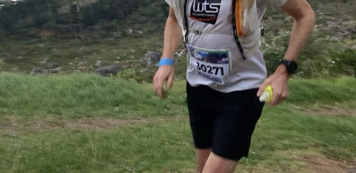 Jean-Baptiste Wiroth participant au trail de 18 km de la Gun Run à Cape Town